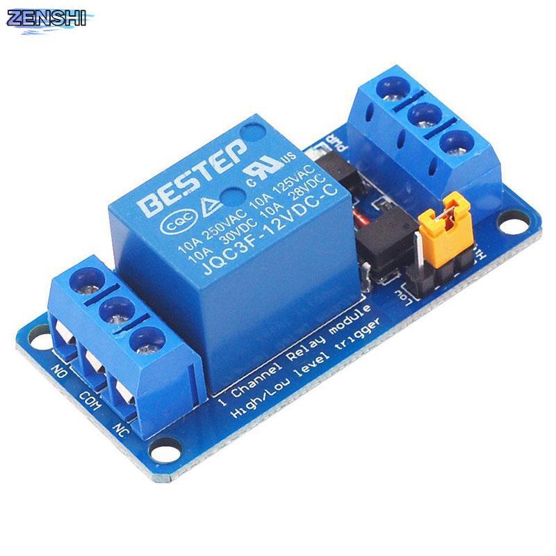 Zenshiaa 3.3V 5V 12V 24V 1 ช่องรีเลย์โมดูลสูงและต่ําระดับ Trigger Relay Board