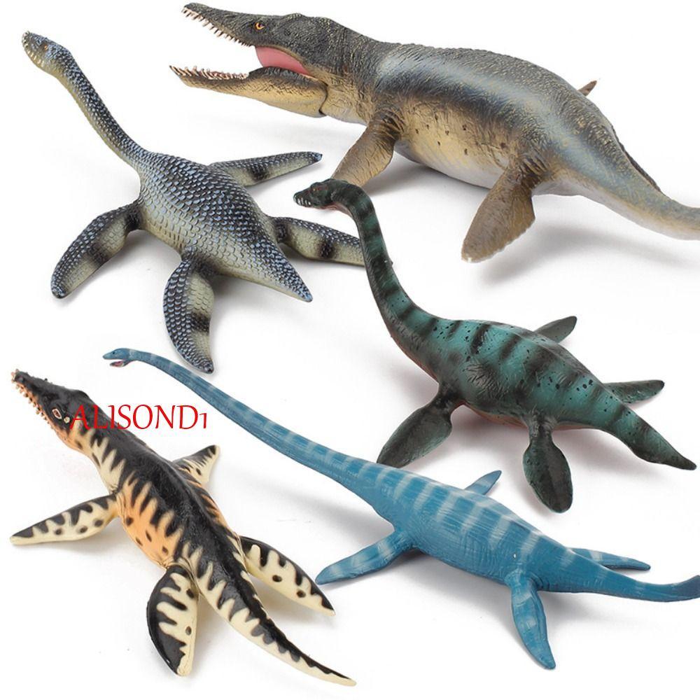 ALISOND1 โมเดลชีวภาพยุคก่อนประวัติศาสตร์, Plesiosaur Kronosaurus Jurassic สัตว์โบราณ, Thlassomedon Liopleurodon สัตว์ไดโนเสาร์ตัวเลขที่สมจริง Xmas ของขวัญ