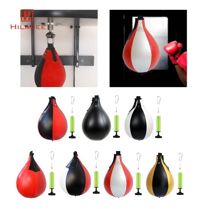 HILABEE กระเป๋าความเร็วชกมวยแขวนการออกกําลังกายสําหรับงานหนัก,Speedball Punch Ball Speedbag Punch Ba