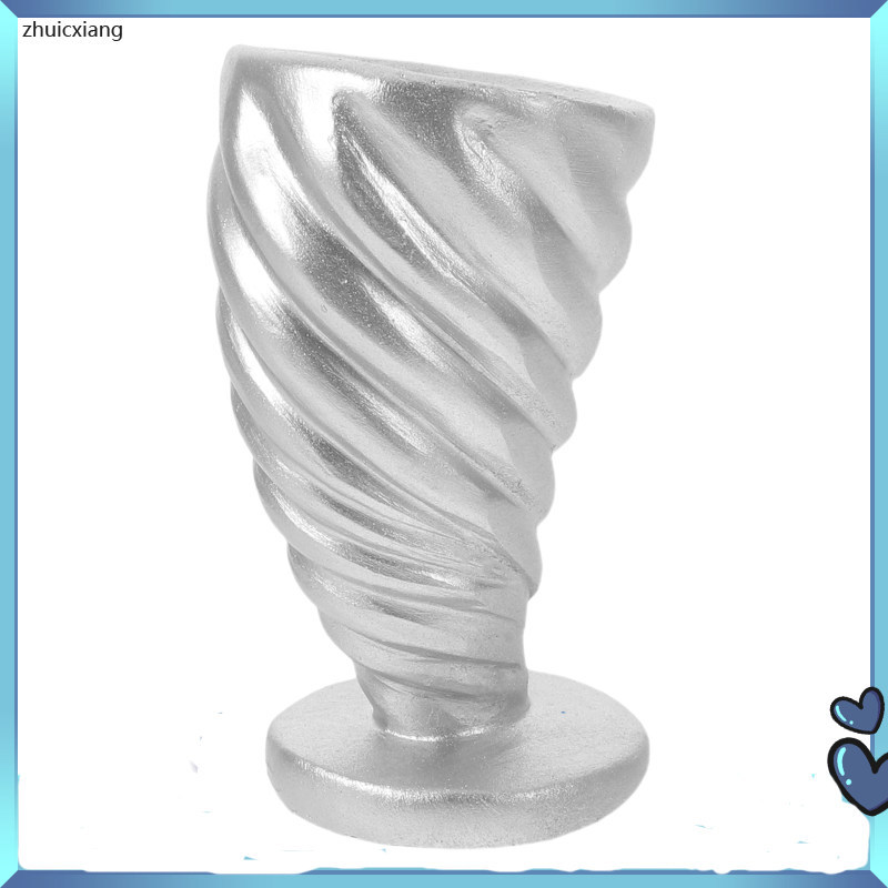 Decor Miniature เรซิ่นประติมากรรมเครื่องประดับ Sandbox 8.00X4.80X4.80 ซม.เงิน zhuicxiang