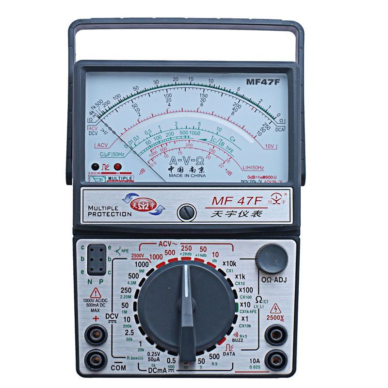 Nanjing Tianyu MF47F/T/C/L มิเตอร์เข็ม แม่เหล็กใน/นอก ความแม่นยำสูง ป้องกันการไหม้