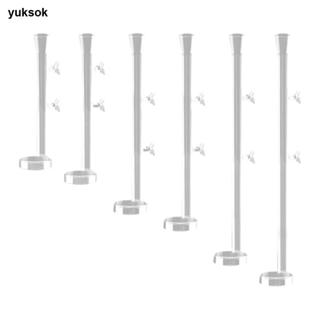 Yuksok Aquarium หลอดให้อาหารแก้วเปิดปากออกแบบอุปกรณ์ป้อนอาหา…