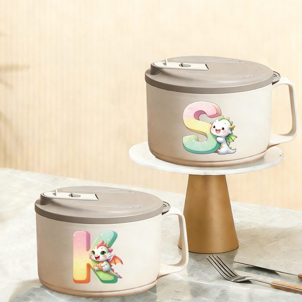 Ramen Bowl With Strainer Lid For Student Dorm & Office – Anti-Scald Drainable Noodle Bowl With Cute 