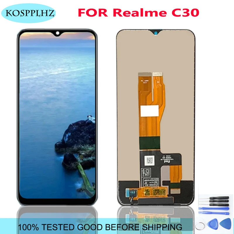 6.5 "ใหม่สําหรับRealme C30 RMX3581 RMX3623 LCD Touch Screen DigitizerสําหรับRealme C30S RMX3690 จอแส