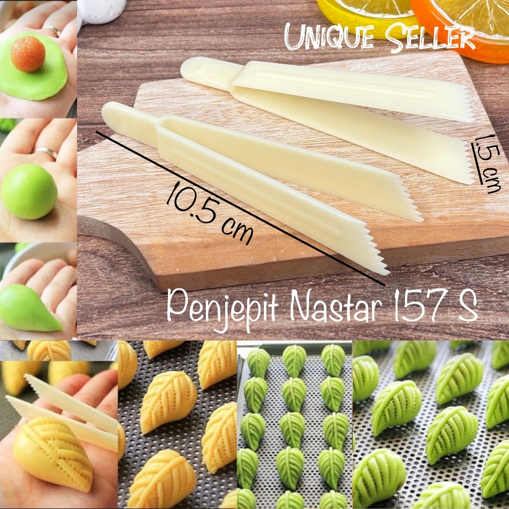 Nastar Leaf Dry Cake Clamp 10.5 cm No. 157 S THICK พลาสติก MOLD นําเข้ามาเลเซีย Nastar Leaf Mold 157