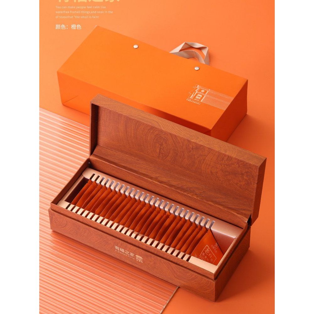 Tongyu Universal White Tea Puer Tea Black Tea Biscuit Tea Setting Empty Box Tea Box 25 Brewing Squar