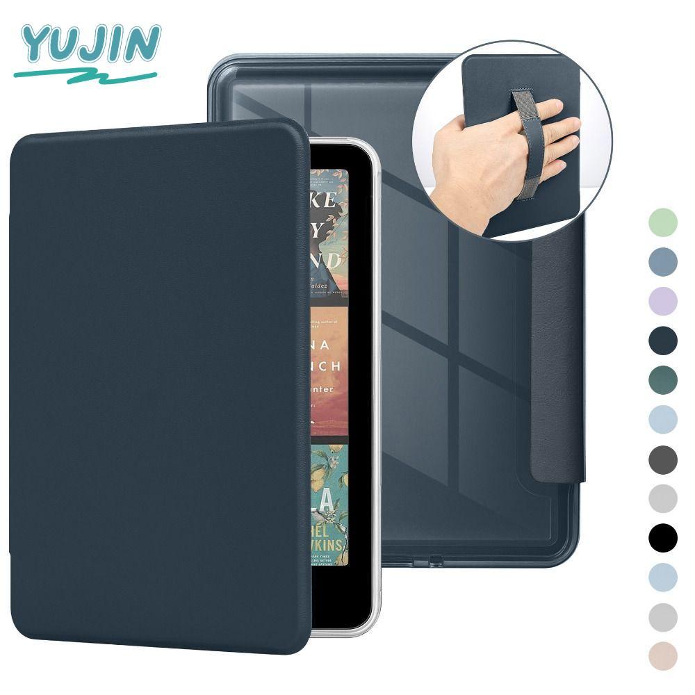 YUJIN e-Reader Cover, อะคริลิคกันกระแทกด้านหลัง, Auto Wake/Sleep Smart Folio Funda สําหรับ Kindle Pa