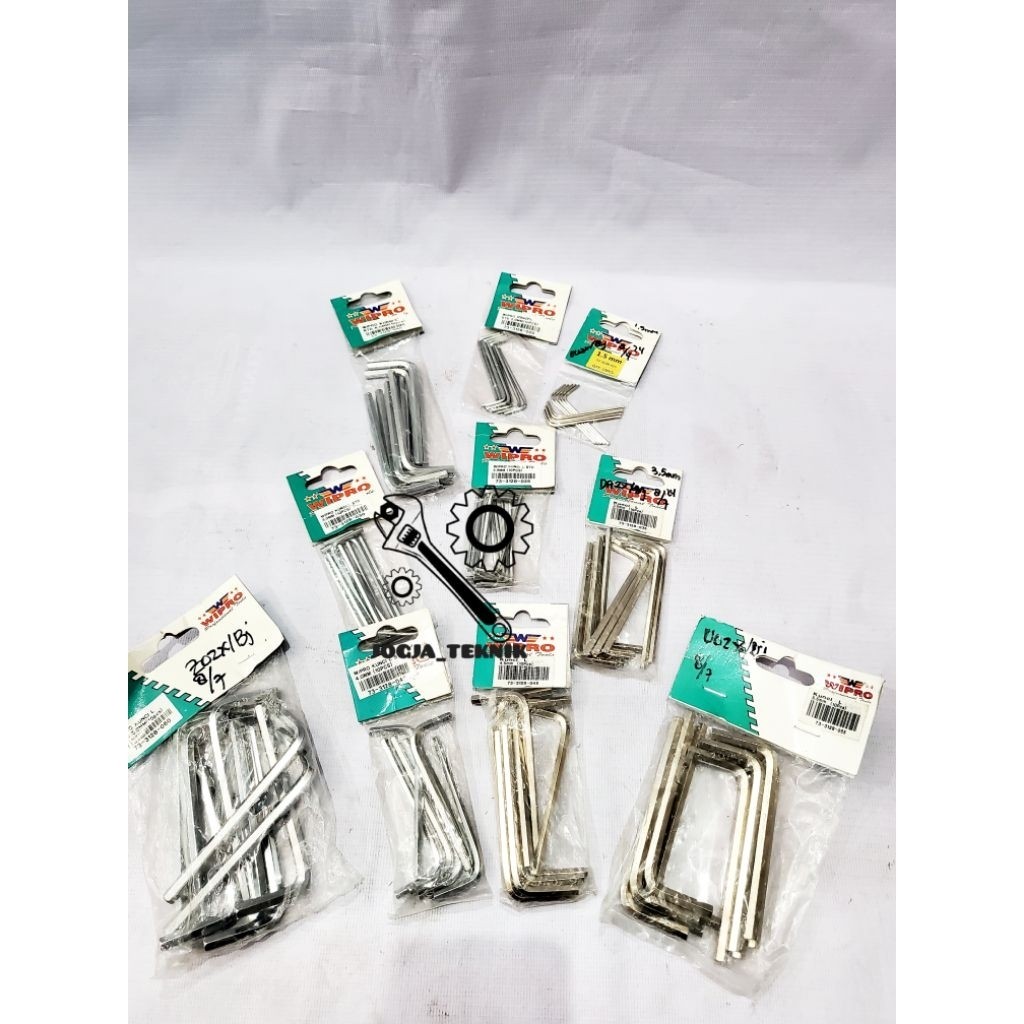 Wipro 1.5MM - 6MM Standard Hex Key / Wipro Standard Hex Key