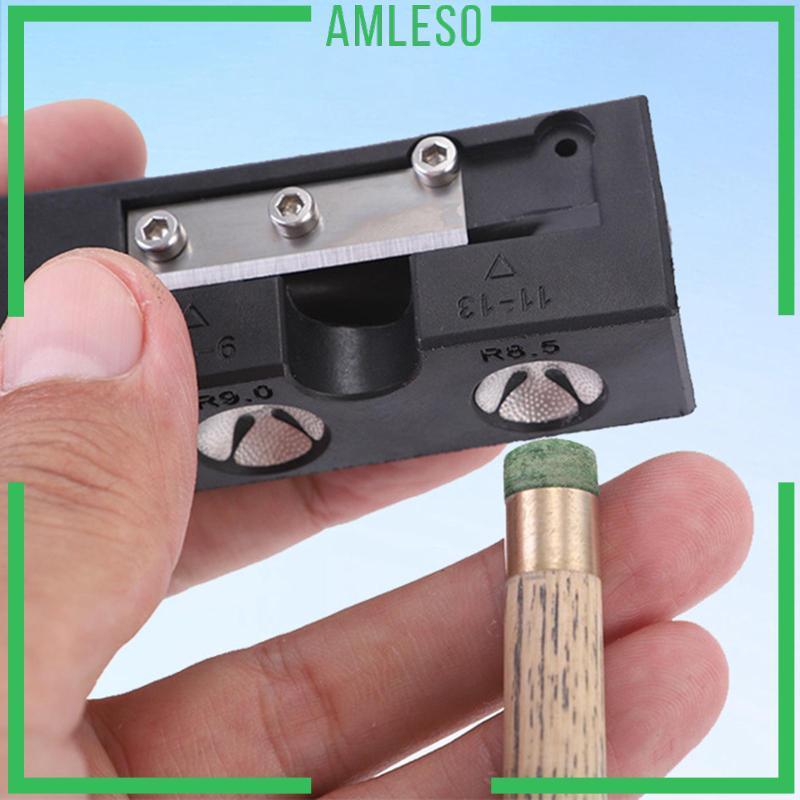 [แอมเลโซ] Pool Cue Tip Repair Tool Snooker Cue Tip Shaping Premium Burnisher Aerator