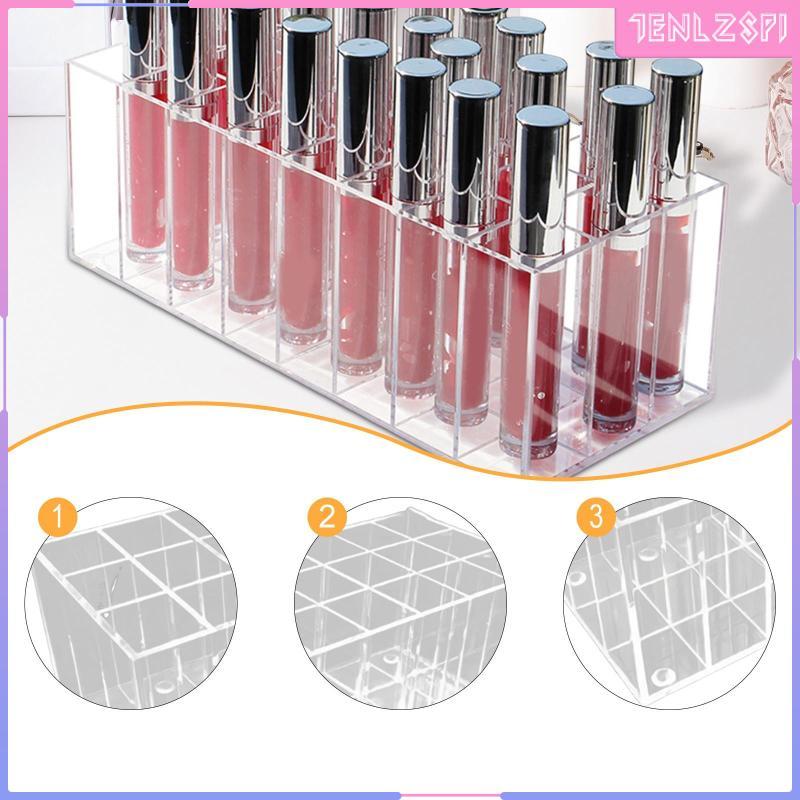 [Acituna] 24 Slot ลิปสติกออแกไนเซอร์ที่ใส่แปรงอเนกประสงค์เคสเครื่องสําอางที่ใส่ลิปกลอสที่ใส่ลิปสติกส