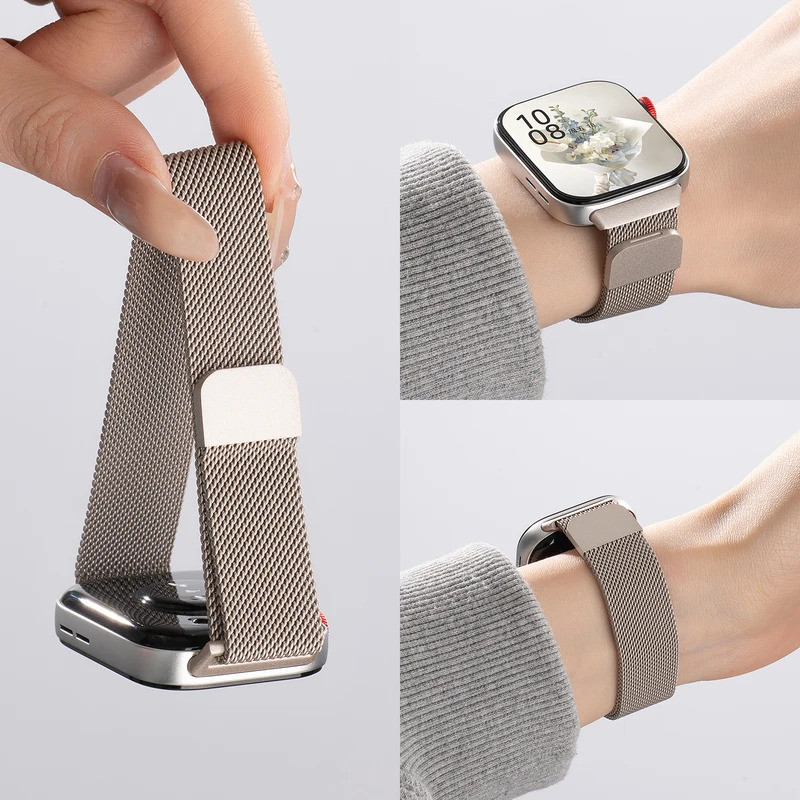 Milanese Loop Band สําหรับ Huawei Watch FIT 4 pro-Fit 4 สายแม่เหล็กสแตนเลส correa สําหรับ Huawei Fit 3 Fit4 Band Accessorie
