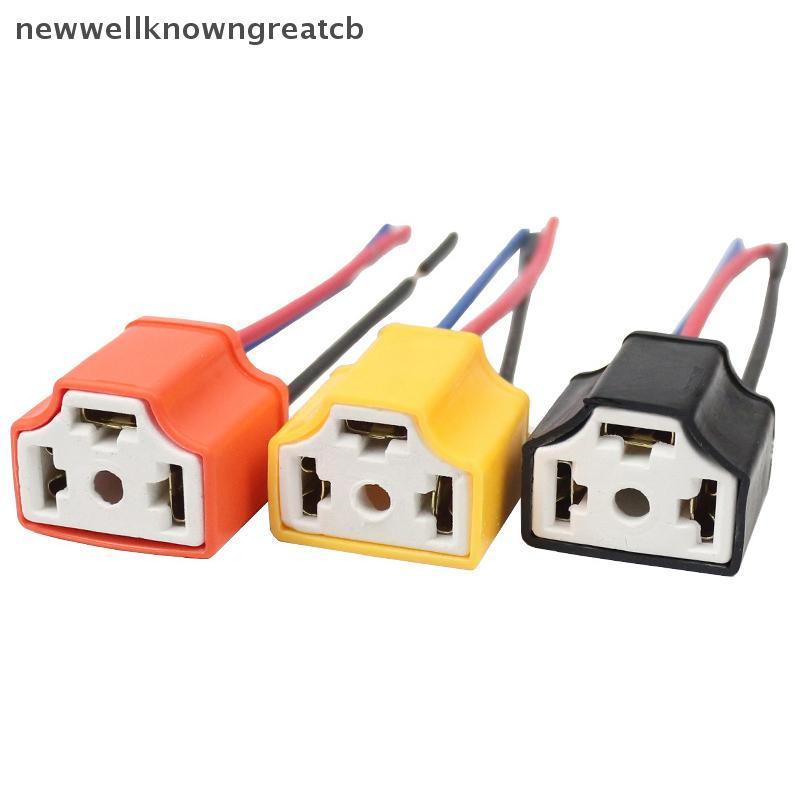 NEKKJ คุณภาพสูง H4 สามหลุมเซรามิคสายไฟรถหลอดไฟสายรัด Soet Plug ขายร้อนอัตโนมัติ H4 Connector Plug DD