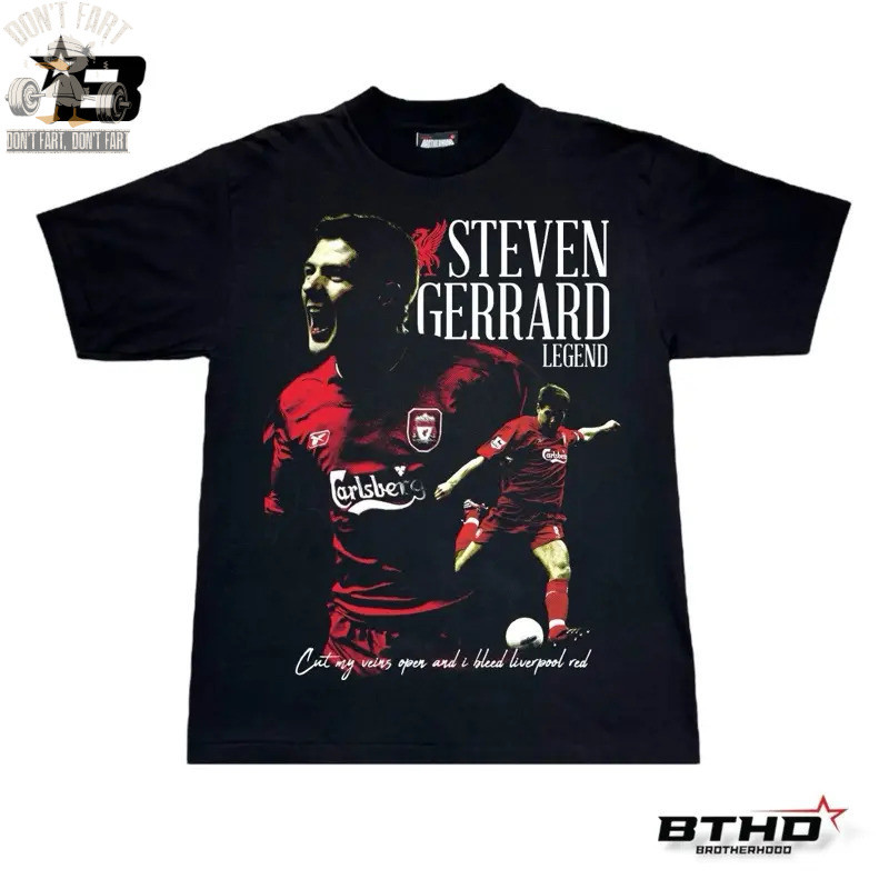 BTHD: STEVEN GERRARD เสื้อทรงโอเวอร์ไซส์คอฟิต เสื้อ ขัด