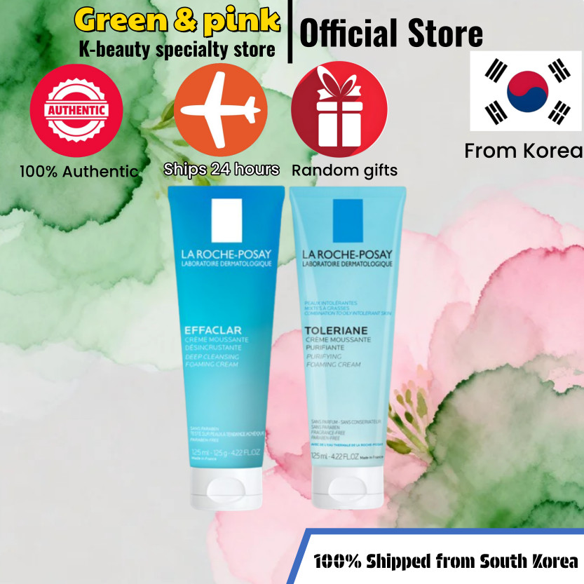 [La Roche-Posay] Toleriane Purifying foam Cream Facial Cleanser 125ml/ครีมโฟมล้างหน้า 125ml