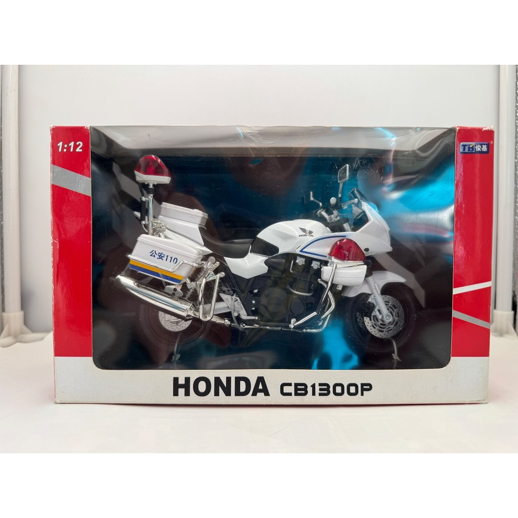 [สต๊อกพร้อม] 1: 12 Junji HONDA CB1300P HONDA Motorcycle Model Police Car Coating Main Body Alloy Ori