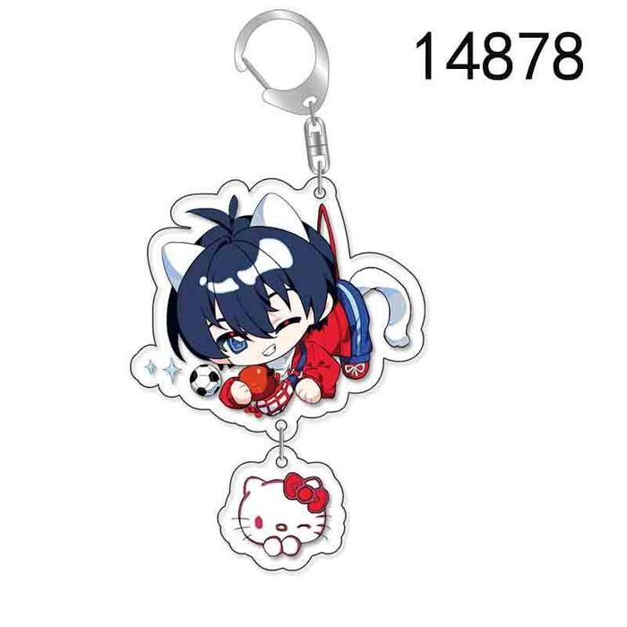 Gantungan Kunci Blue Lock พวงกุญแจ Transparan Isagi Nagi Bachira ของที่ระลึก Hadiah Ganci อะนิเมะ - 