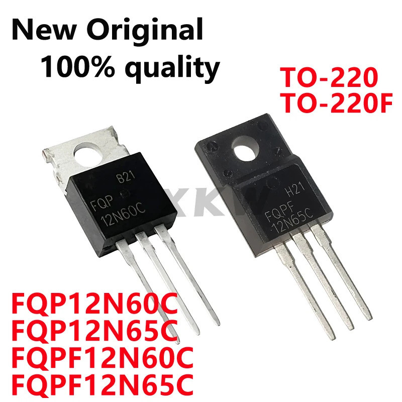 5pcs FQP12N60C 12N60C FQP12N65C 12N65C FQPF12N60C FQPF12N65C TO-220f Field Effect ทรานซิสเตอร์