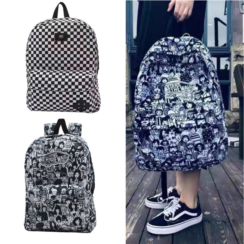 W 10,00 S ผู้ชายผู้หญิงเดินทาง All-Match นักเรียนขนาดใหญ่ความจุคู่ High School กระเป๋าเป้สะพายหลังโร