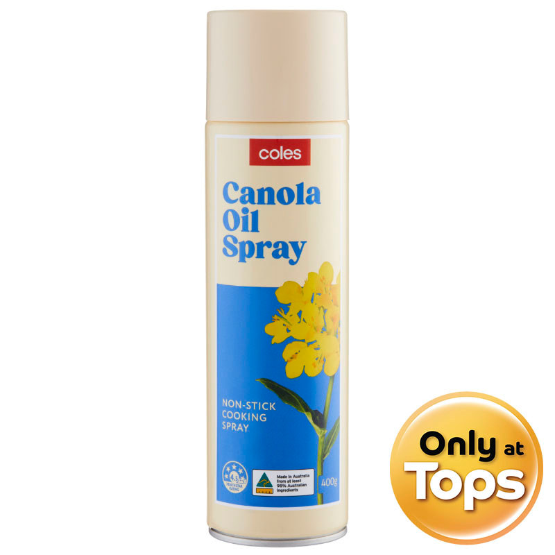 โคลส์น้ำมันเรพซีดผ่านกรรมวิธีแบบสเปรย์ 400กรัม Coles Canola Oil Spray 400g. [หมายเลขบาร์โค้ด 9300601