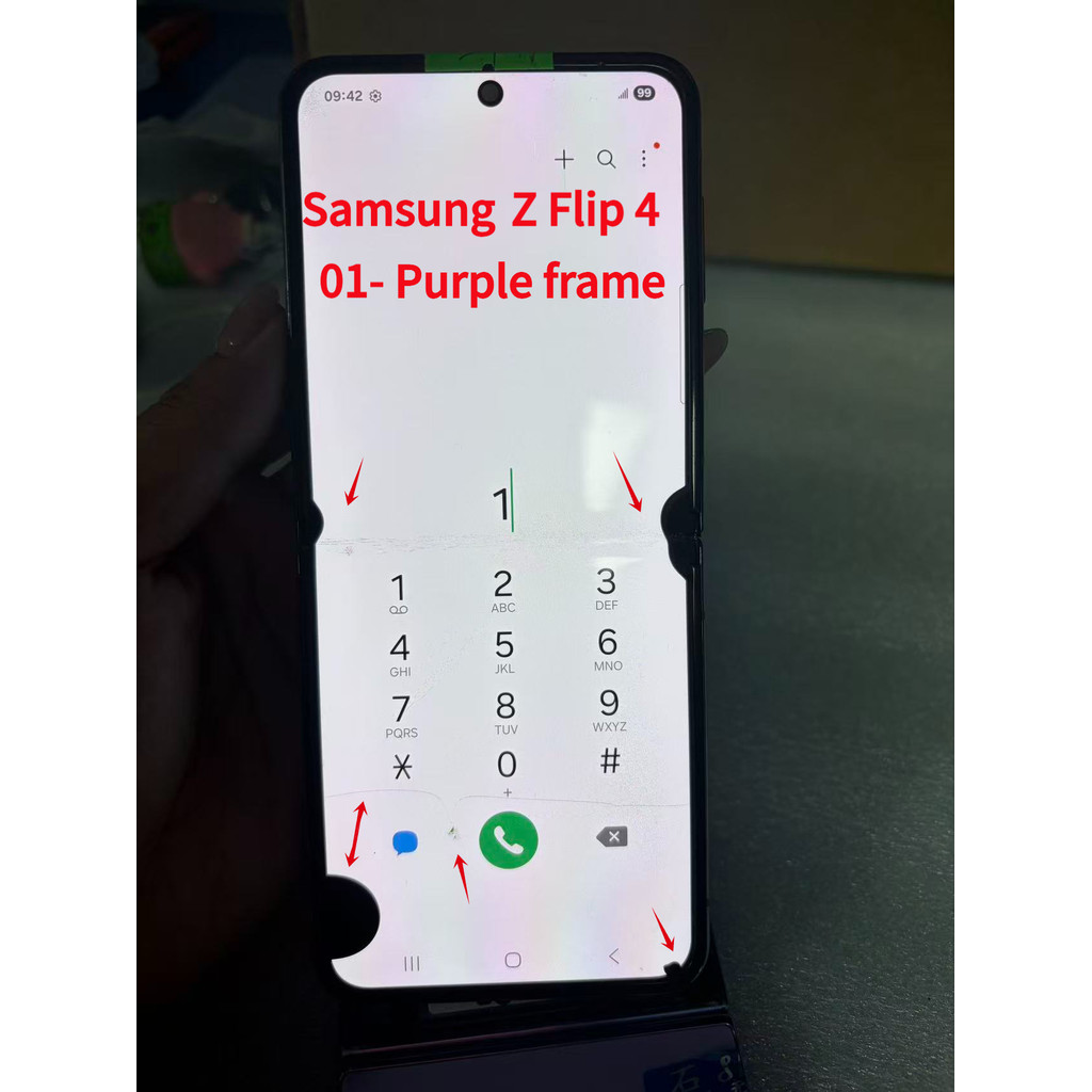 สําหรับ Samsung Z Flip4 จอแสดงผล LCD Touch Screen Assembly สําหรับ z flip4 SM-F721U F721B F721