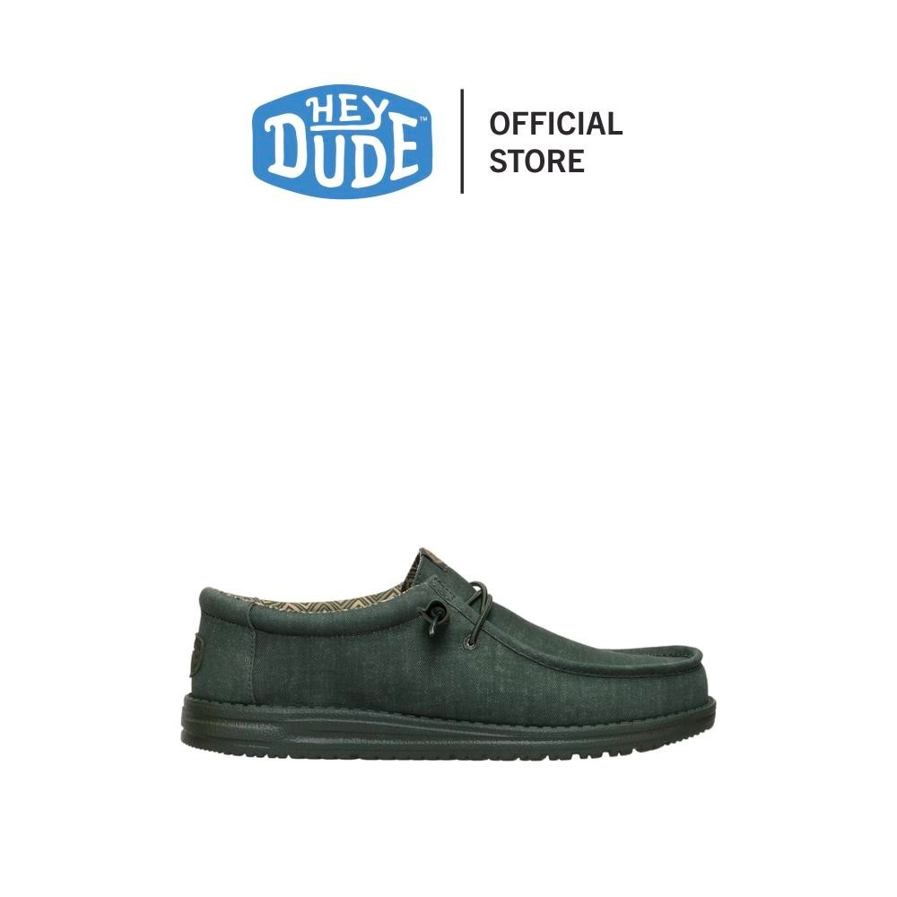 HEYDUDE รองเท้าลำลองผู้ชาย WALLY STRETCH CANVAS รุ่น 40700-3TJ - DEEP GREEN