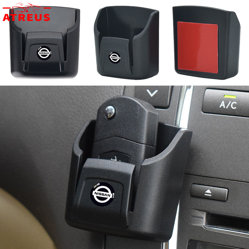 Nissan กล่องกุญแจ กล่องเก็บของขนาดเล็ก กล่องเก็บกุญแจรถยนต์ ที่จัดเก็บรีโมทกุญแจรถยนต์ คลิปหนีบบัตร 