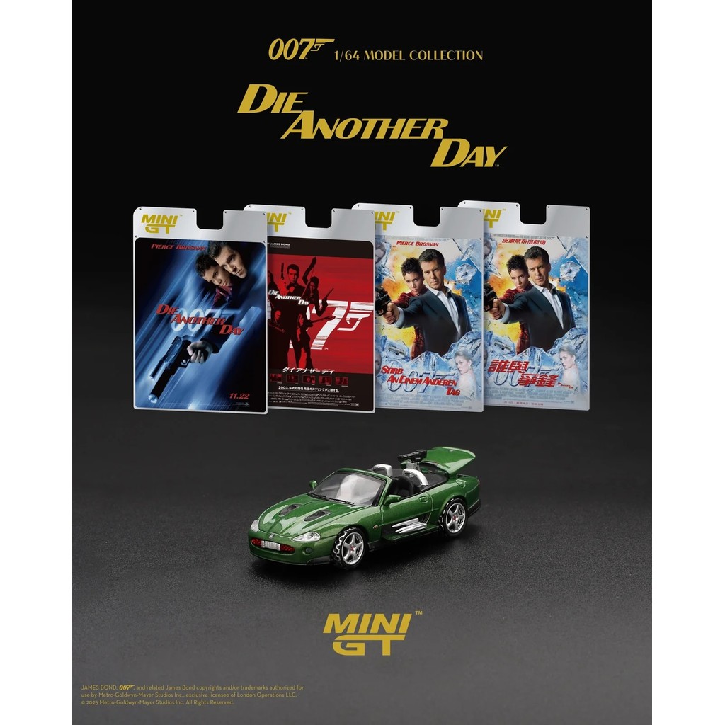 MINI GT No.908 Jaguar XKR 007 Series Die Another Day English Blister Packaging MGT00908-007E