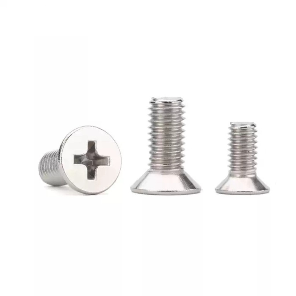 ((-304 สกรูสแตนเลส Phillips สกรูหัวแบน Countersunk Head Bolt เครื่องเกลียวสกรู M3/M3.5/M4/M5