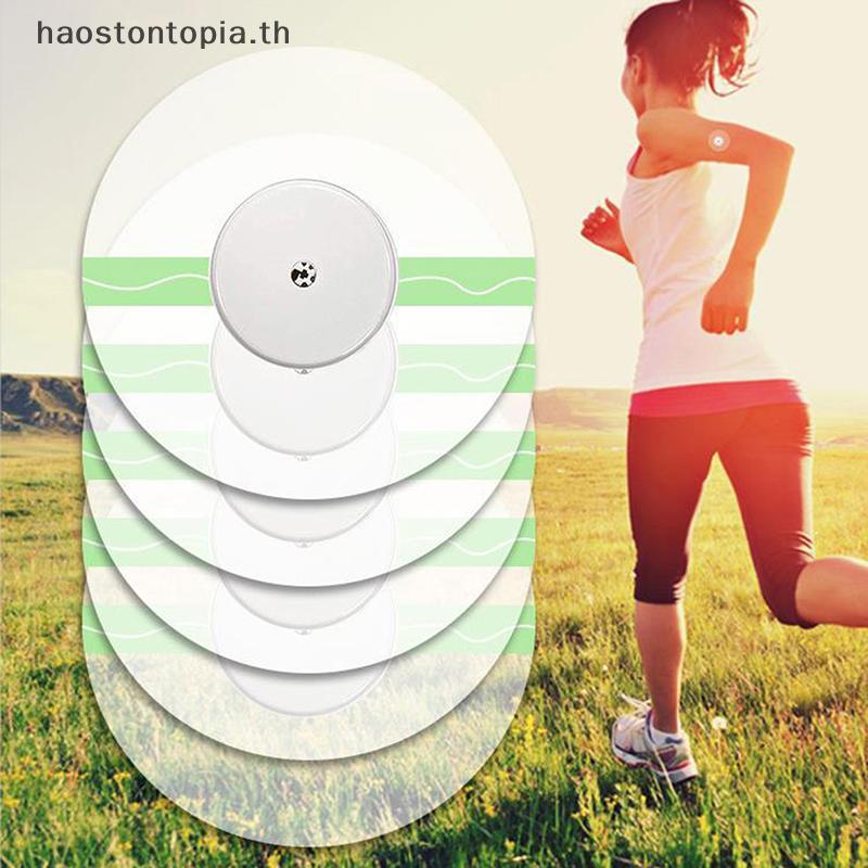 Haostontopia 10 ชิ้น แผ่นแปะกาวกันน้ํา เซนเซอร์ ครอบคลุม Patch Clear Cgm Overpatch Tape TH
