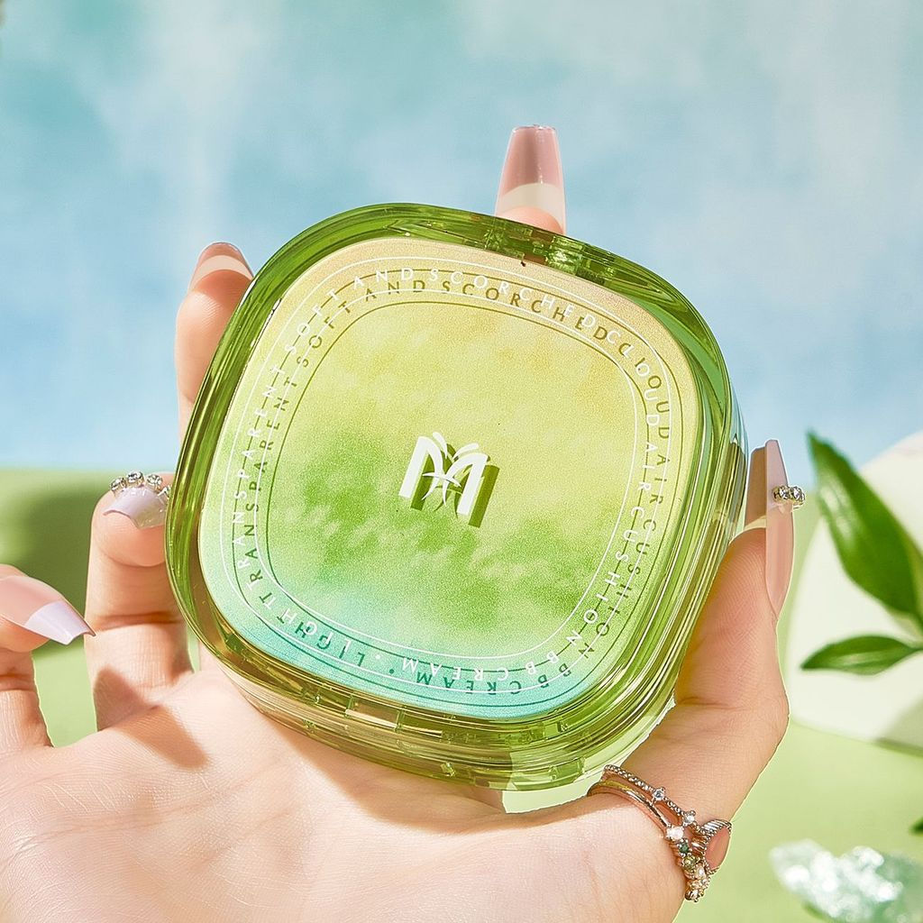 ขายร้อน Han Qiman High-value Air Cushion bb ครีมคอนซีลเลอร์กันน้ําเหงื่อน้ําหนักเบา Non-sticking Pow