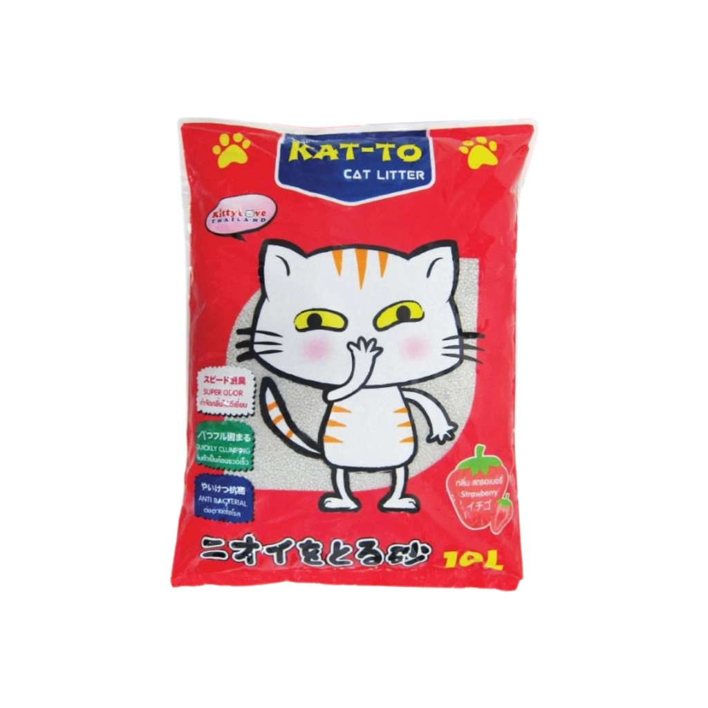 KAT-TO Cat Litter แคทโตะ ทรายแมวเบนโทไนต์ จับตัวเป็นก้อน กลิ่นสะอาด ใช้งานง่าย ทรายแมว ขนาด 10 ลิตร รูปที่ 2