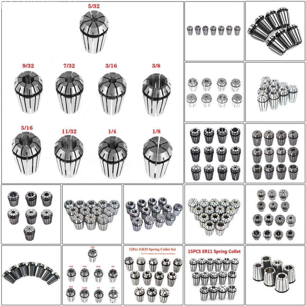 ER Chuck เหล็กคาร์บอน ER11/ER16/ER20/ER25/ER32/ER40 เครื่องกลึงสปริง