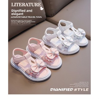 รองเท้าแตะเด็กผู้หญิง ฤดูร้อน ส้นนิ่มแบบวีลโคร เหมาะสำหรับน้…