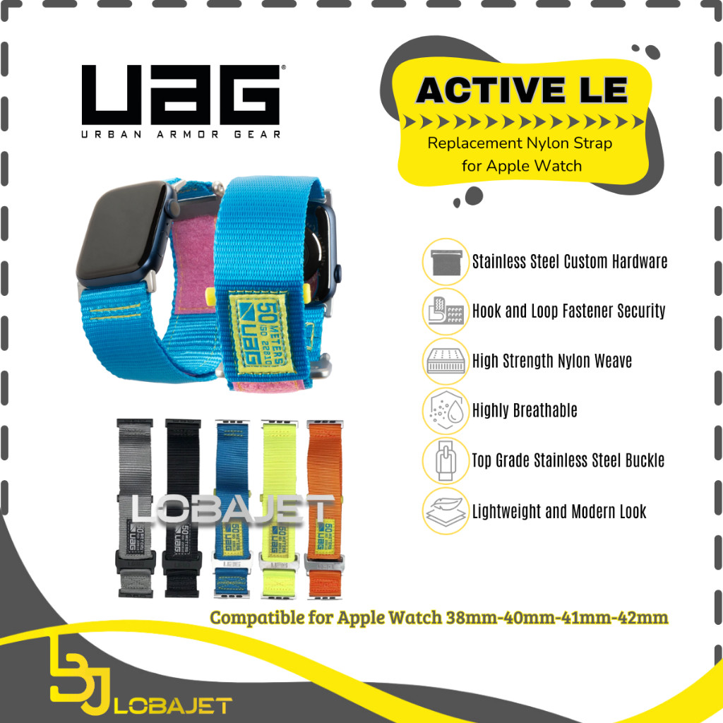 UAG ACTIVE LE สาย Apple Watch - สายไนลอนทดแทนสําหรับ Apple Watch 38mm-40mm-41mm-42mm