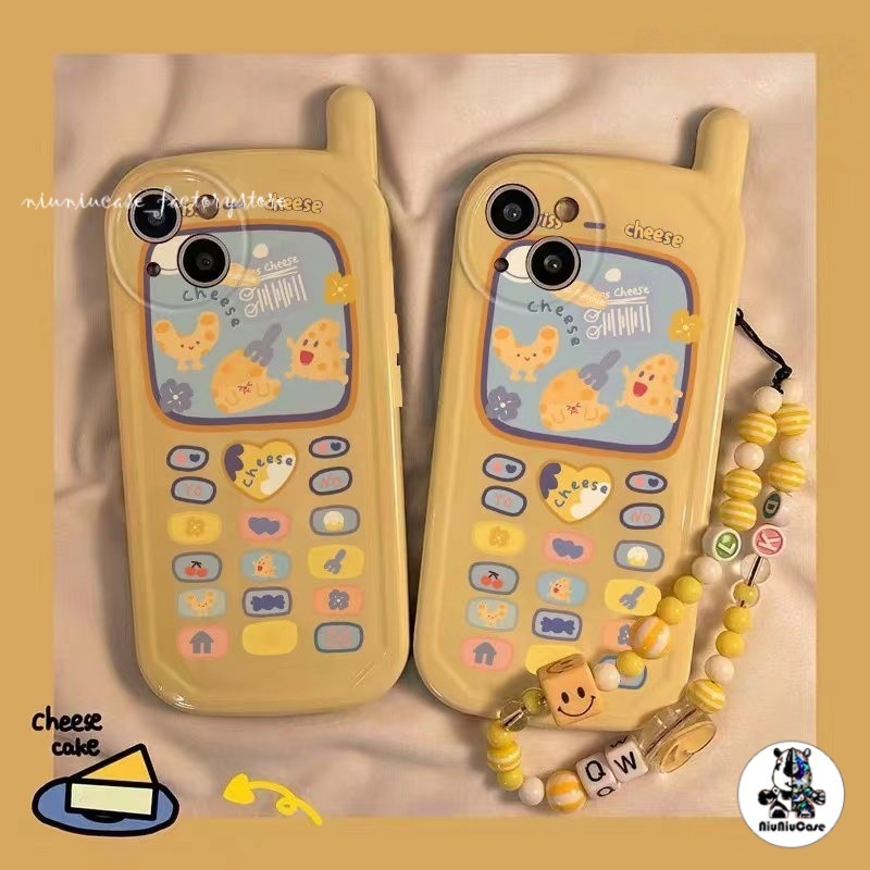 อีโมจิชีสน่ารัก เคส For IPhone 13 14 16 12 15 17 Pro Max X XS XR 7 8 Plus เคสไอโฟน11 โทรศัพท์มือถือวินเทจสุดสร้างสรรค์