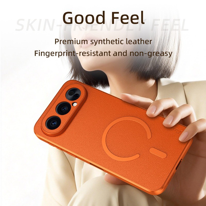 Goatskin กรณีแม่เหล็กในตัวสําหรับ Honor 500 500Pro ไร้สายชาร์จกันกระแทกปกหลังสําหรับ Honor 500 Pro เปลือกโทรศัพท์ ราคา ถูกที่สุด ดีลบีเคเค แกลเลอรีภาพที่ 3