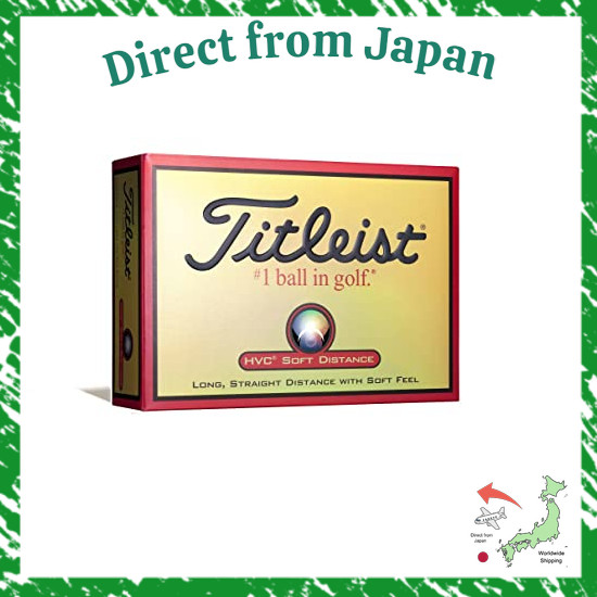 Direct From Japan TITLEIST HVC SOFT DISTANCE Golf Balls 12 2 Piece Distance & Soft Balls 1HVSD-J Whi