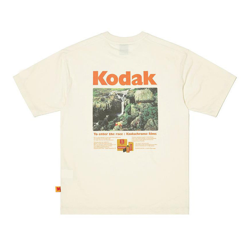 Kodak Kodak 100% Cotton Top Round Neck Short Sleeve All-Match Men Women T-Shirt