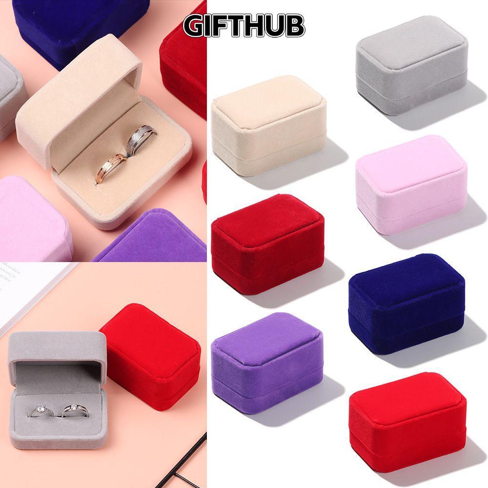 GIFTHUB กล่องเก็บของ งานแต่งงาน ทนทาน คู่ประณีต กล่องแหวนคู่