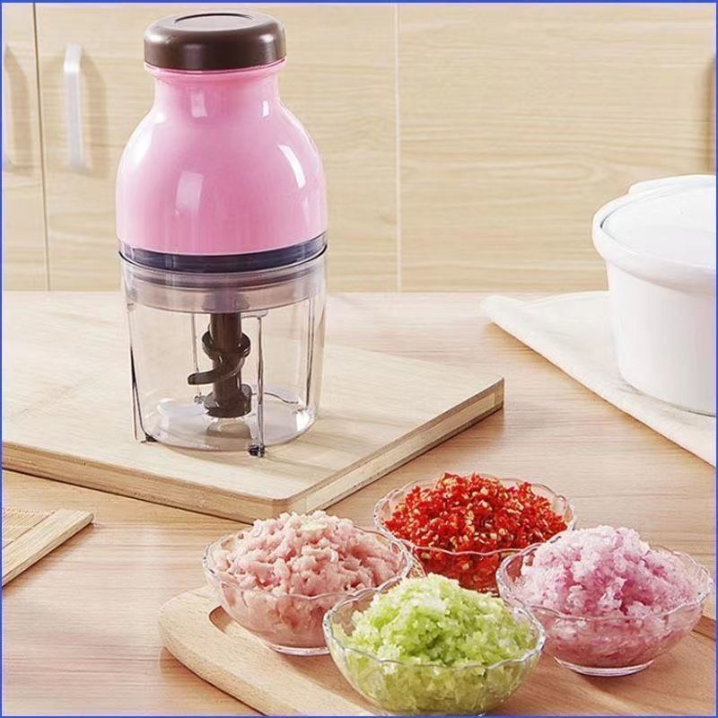 辅食机绞肉机不锈钢电动料理搅拌器碎肉菜馅蒜泥料理机3.14Baby Food Processor, Meat Grinder, Stainless Steel Electric Food Blende