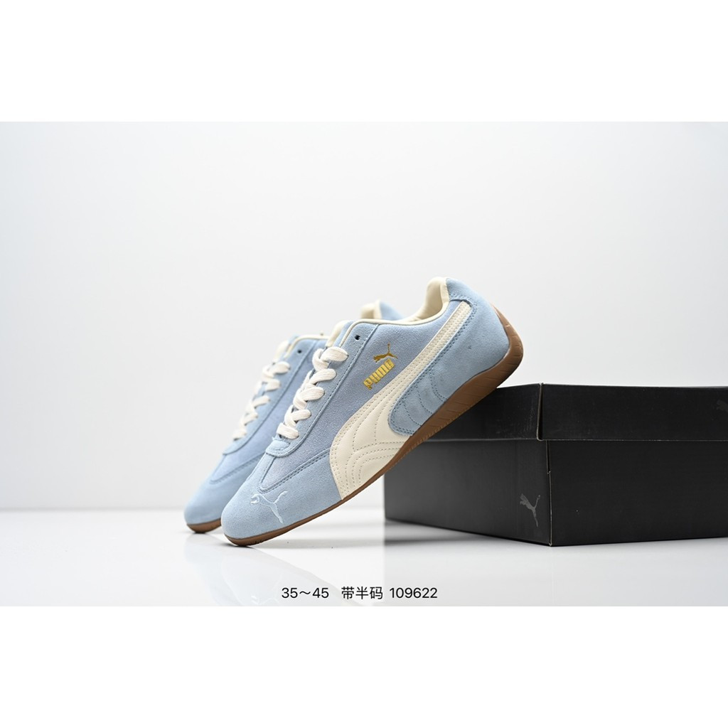 PUMA Speedcat Shield BW 2025 รองเท้าพักผ่อนแฟชั่น ระบายอากาศ ใส่สบาย น้ําหนักเบากันทุกฤดูกาล