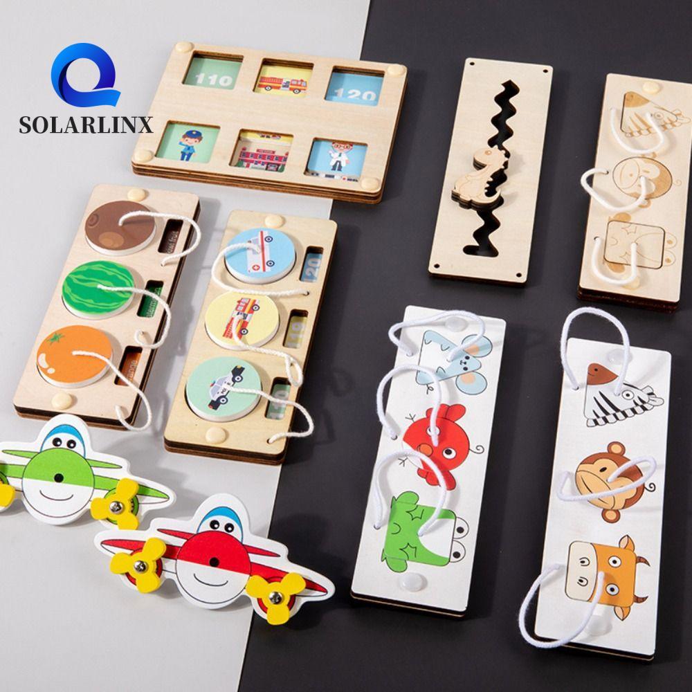 SOLARLINX Busy Board Accessories, Hand Graskping Montessori Busy Board DIY ปริศนาของเล่น, Sensory Bo