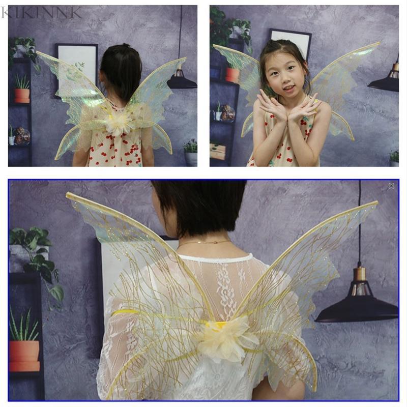 Fairy Wings Dress Up Wings for Butterfly Fairy Halloween Costume Angel Wing for