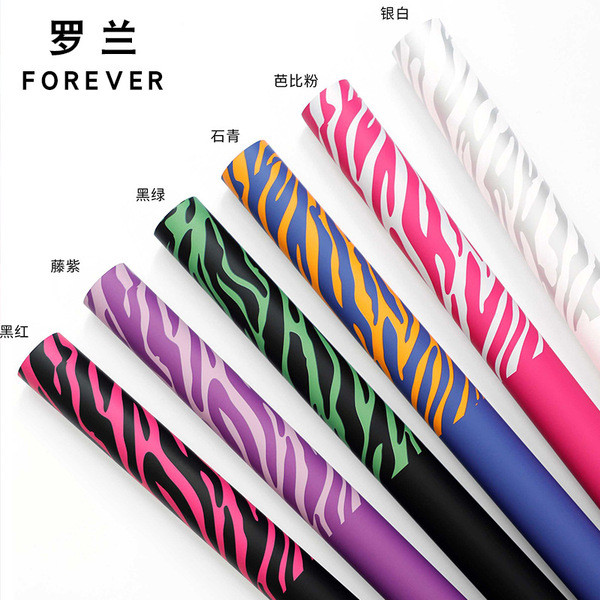 Roland Yuyin Paper Series ลายม้าลายกันน้ําสไตล์เกาหลีกระดาษห่อดอกไม้ร้านดอกไม้กระดาษห่อช่อดอกไม้ข้าม