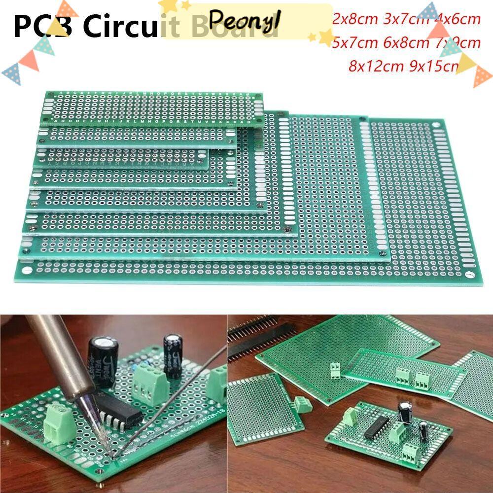 PEONY 1 ชิ้นต้นแบบบอร์ด,สองด้าน 2x8 3x7 4x6 5x7 6x8 7x9 8x12 9x15 ซม.PCB Board,Universal Tin-plated 