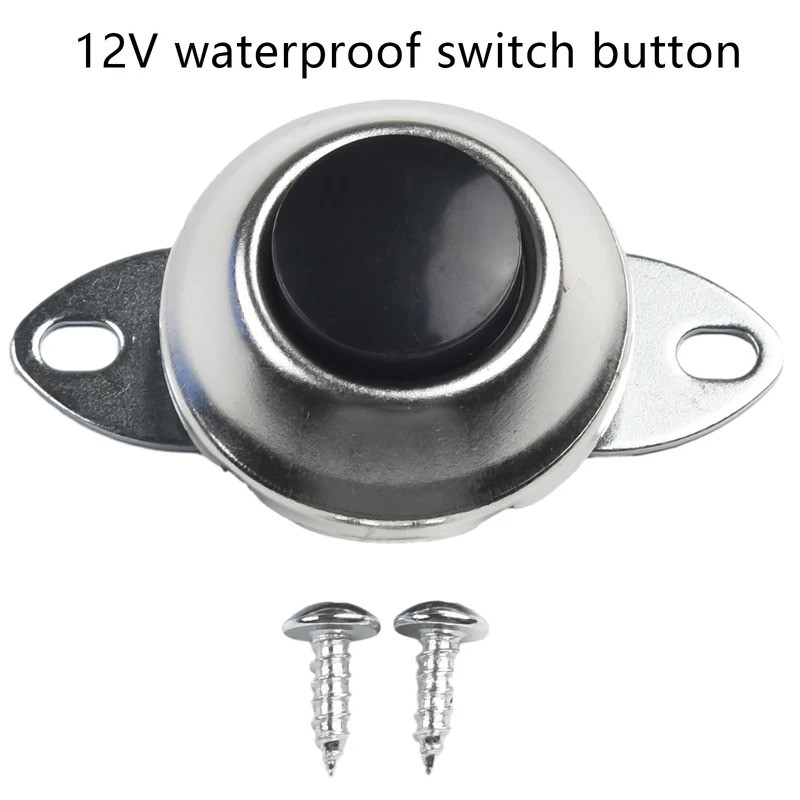 12V สวิทช์ปุ่มกดกันน้ําโลหะรถเรือ Track Horn เครื่องยนต์เริ่มต้น 2 หลุม 500 V DC 100 MOhm Mi Univers