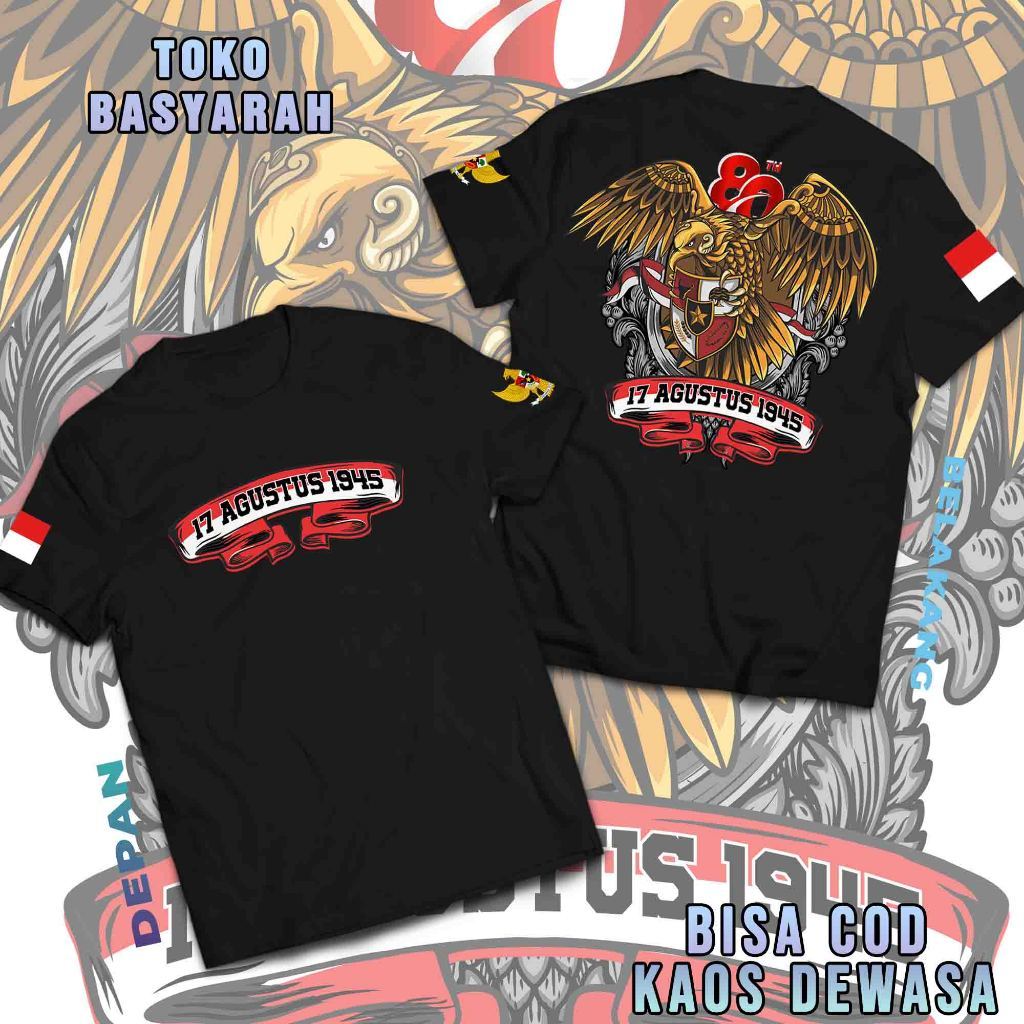 เสื้อยืดพิมพ์ลาย SCREEN-PRINTED สําหรับ THE REPUBLIC OF INDONESIA 2025 AUGUST - เสื้อยืดพรีเมี่ยม AD