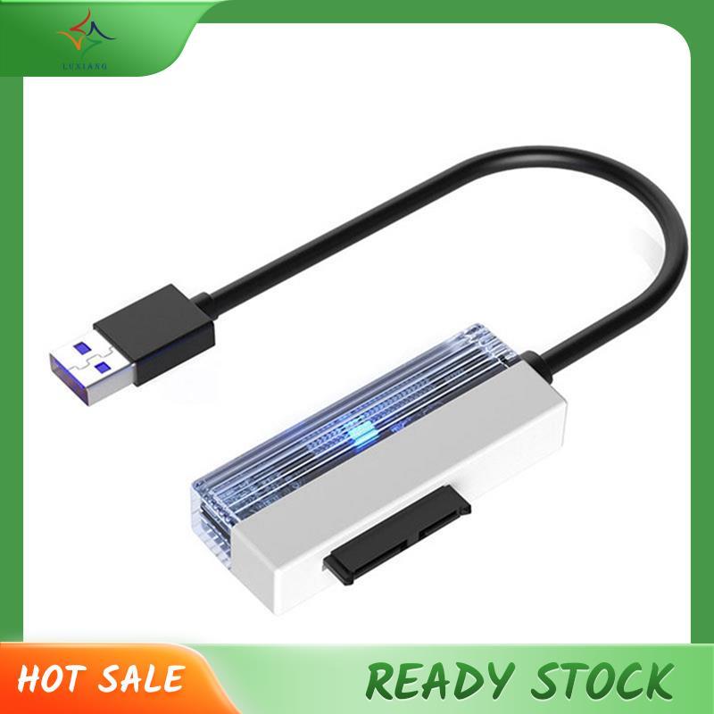 [luxiang.th] เป็นสายอะแดปเตอร์ USB 2.0 เป็นอะแดปเตอร์ USB 2.0 สําหรับแล็ปท็อป CD-ROM DVD-ROM ODD อะแ