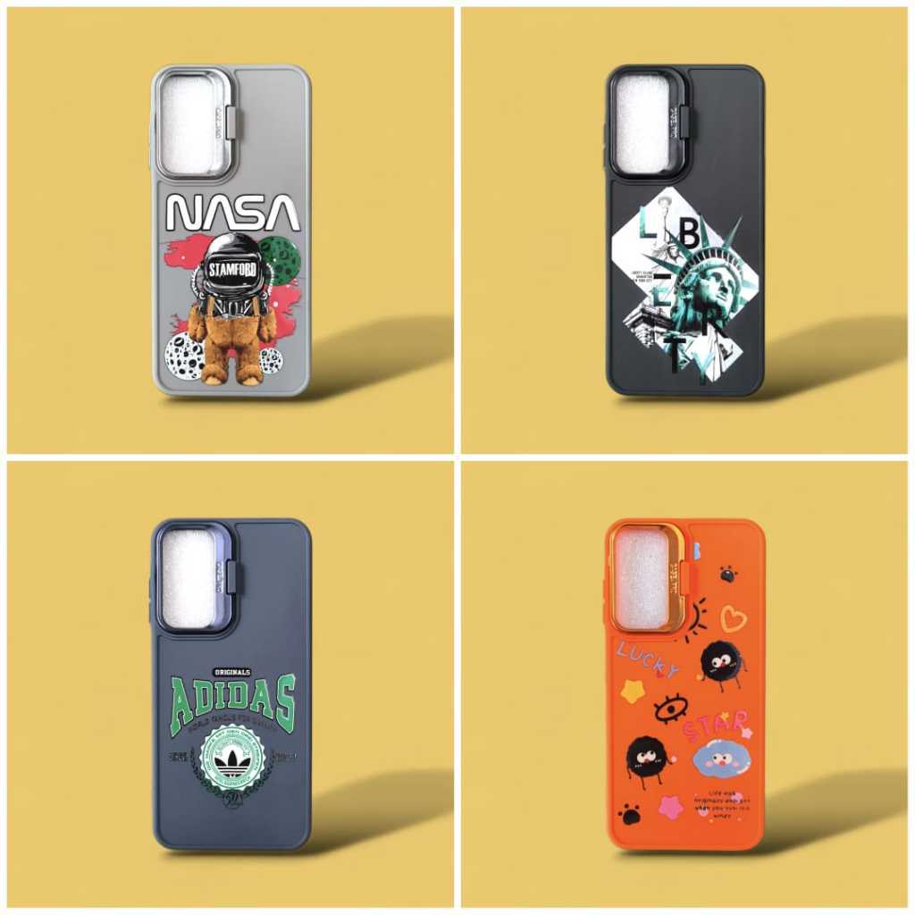 [ Oppo A1K / A3S / A5S / F9 ] Case Pattern IMD Character Camera No Hole Camera Motif