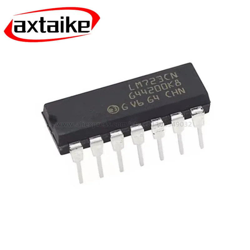 5PCS LM723 LM723CN MC1723CP MC1723 UA723CN UA723 DIP-16 Linear ตัวควบคุมแรงดันไฟฟ้า IC ความแม่นยําสู